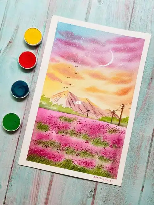 水彩风景简单入门