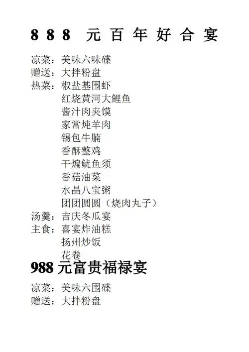 酒店宴会餐标菜单.pdf 6页