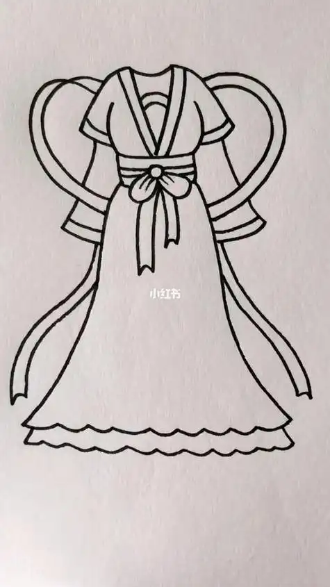 古风人文绘画古装裙子简笔画教程古装裙子简笔画教程古装裙子简笔画