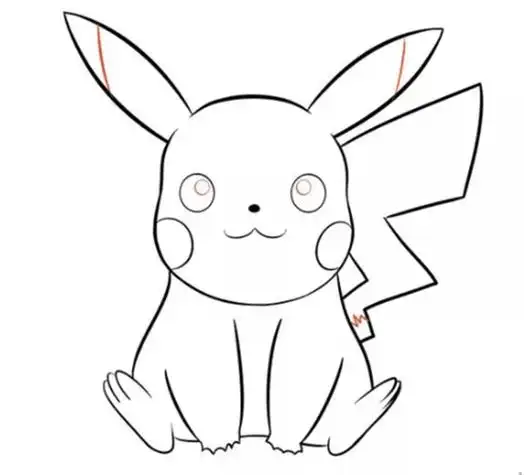 可爱皮卡丘动漫简笔画