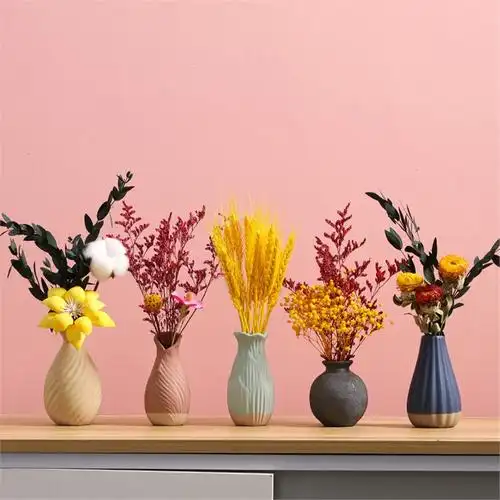 法耐迷你小花瓶ins风茶几桌面客厅插花装饰品干花摆件家居摆设