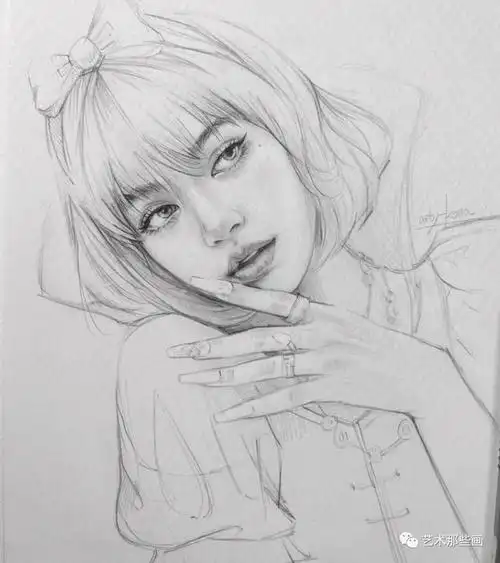 清新素描头像这么画之美女帅哥一大波