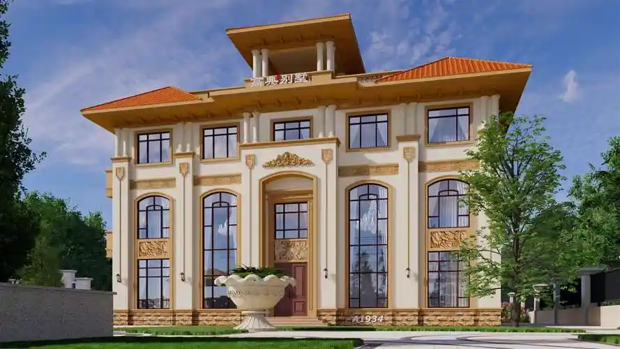 复式三层别墅外观图,今年的成功之作