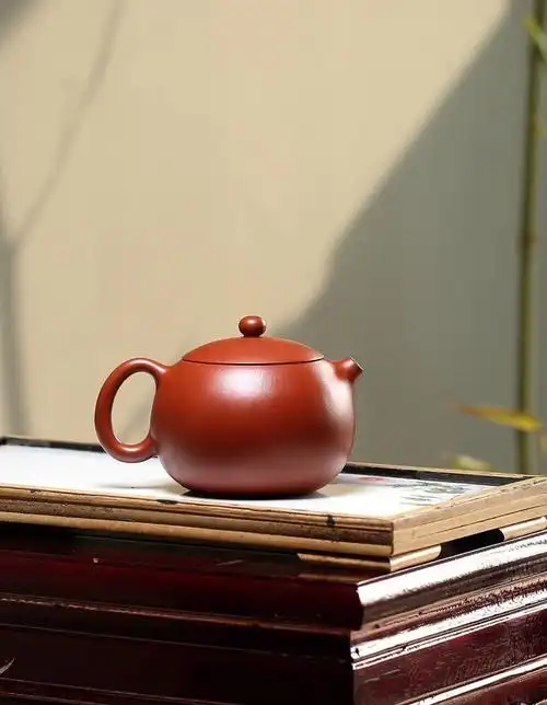 小煤窑朱泥容量230cc此款全手工西施壶乃五厂老艺人顾老师全手工制作