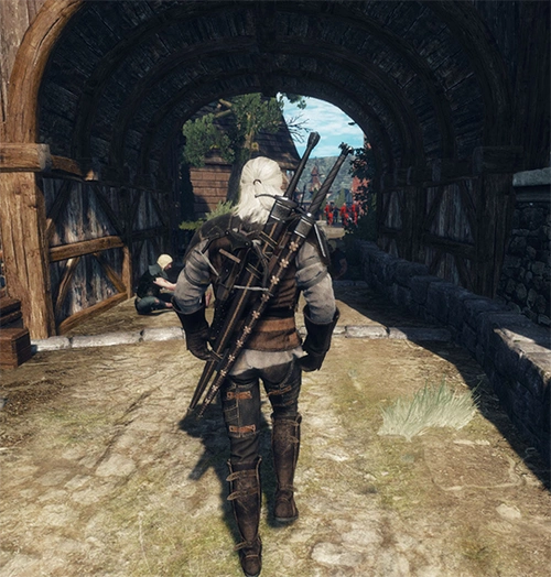 巫师3狂猎狮鹫学派套装布甲材质美化mod