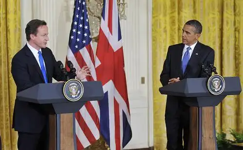 奥巴马会见英国首相卡梅伦