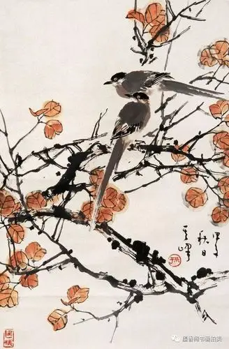 孙其峰书画谱之小鸟的画法