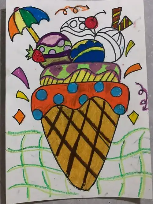 简笔画  #油画棒画  #儿童简笔画