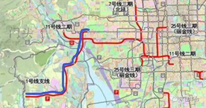 1号线支线西起青龙湖东站!北京11个地铁项目,地图版来了!