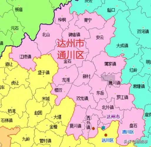 达州达川区29镇&通川区15镇变迁,四川县域经济研究系列12