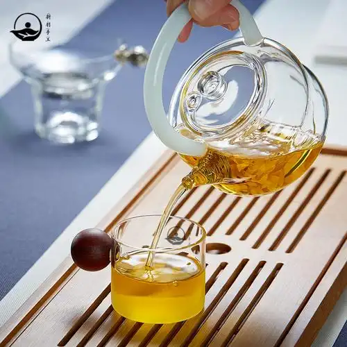 茶具 茶壶 新羽手工(xinyushougong) 新羽手工 玻璃 茶壶新品葫芦形耐
