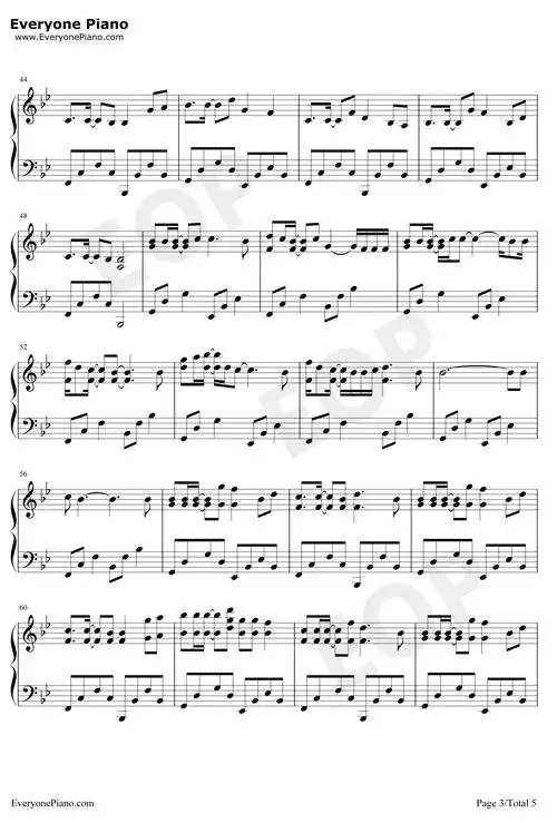 way back home-一开口都想恋爱了-抖音神曲五线谱预览3