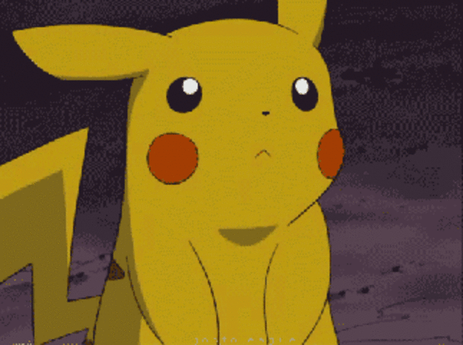 皮卡丘gif呆萌gif眨眼gif二次元gif