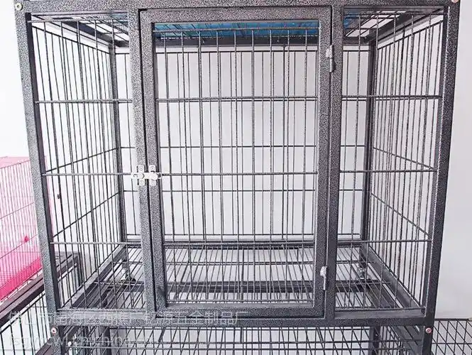方管大型犬狗笼爆花黑金毛铁笼加粗加固铁线笼子d701b品牌威尔乐