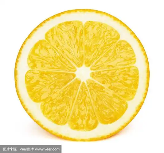 半片柠檬水果孤立在白色上