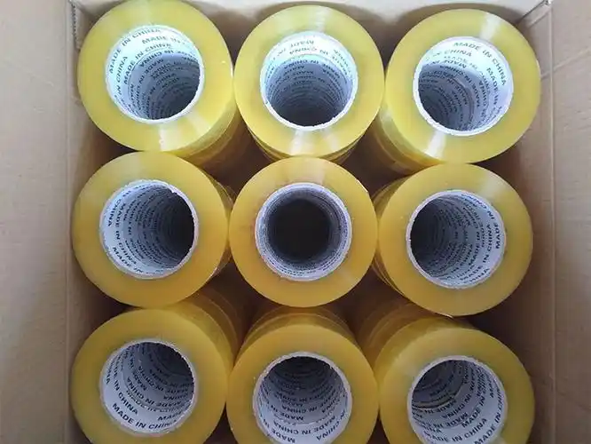 黄色封箱胶带 透明胶带大卷打包胶带整箱黄色封口胶 胶带现货批发