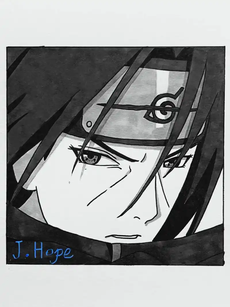 手把手教你画《火影忍者》宇智波佐助.