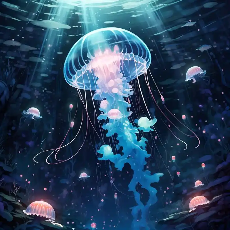 96梦幻水母头像来袭95 探索深海的奥秘,与水母共舞吧!