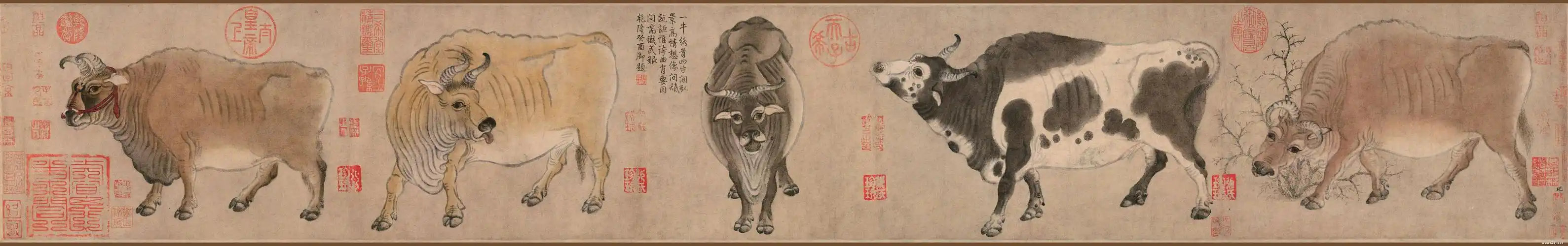 唐·韩滉《五牛图》