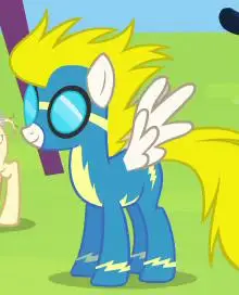 而是作为另一个角色出现在了动画中:闪电飞马队的奇奇(surprise) 虽然