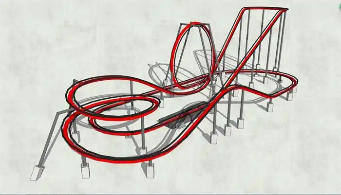 过山车素材su模型[原创]