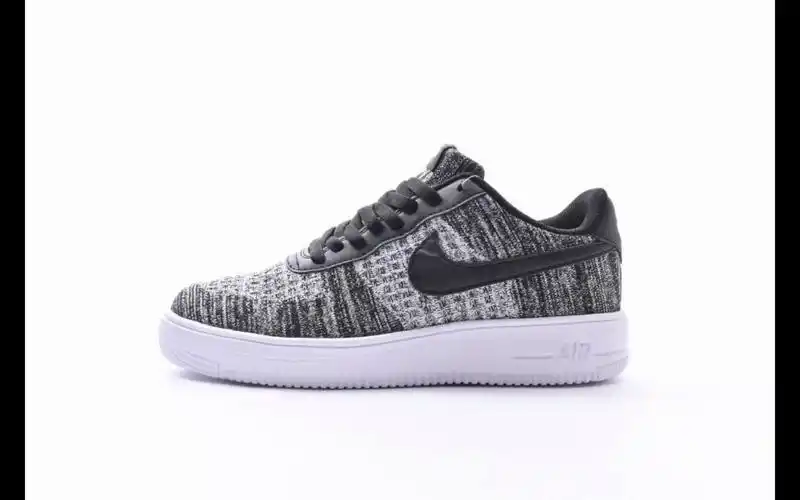 空军一号 nike air force 1 low flyknit white black oreo 飞线针织