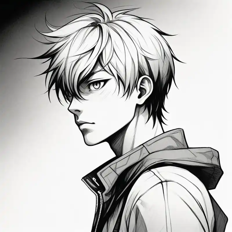 男生动漫侧脸👦🏻| 黑白头像大赏🎭