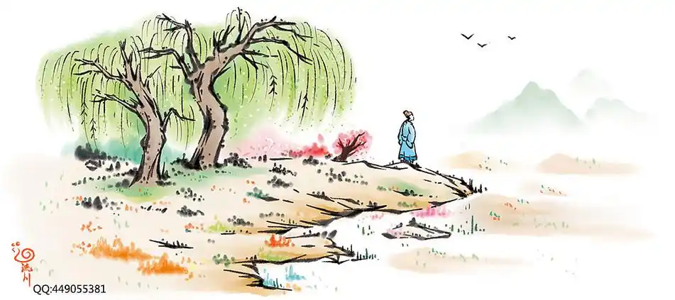 为出版社画的《小古文》系列插图