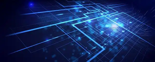 网络科技科技背景高科技酷炫炫酷科技蓝色背景