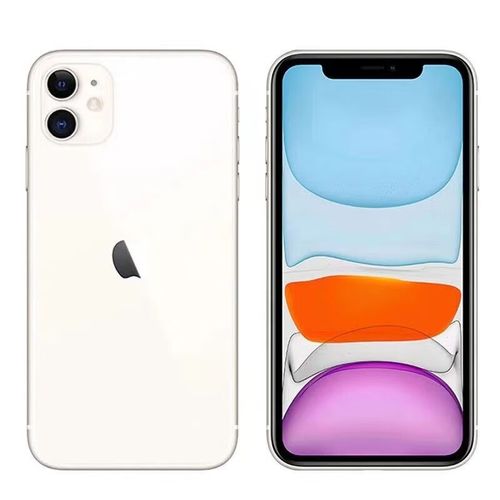 苹果11白色双卡原屏原彩原摄有面 64gb [99新]细微使用 全网通4g