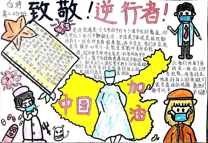 小小手抄报,浓浓防疫情——武山二中2021届17班抗击疫情手抄报展示