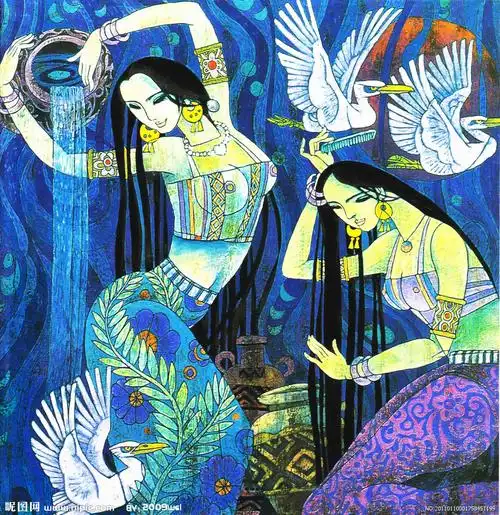 rgb40共享分举报收藏立即下载×关 键 词:浴女 美术 绘画 中国画 工笔