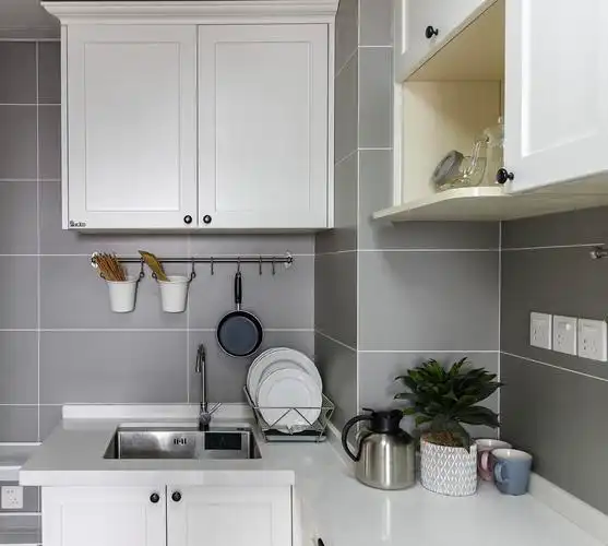 97平北欧风装修厨房一角