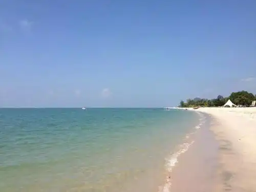 舒服地睡在温暖的沙滩上