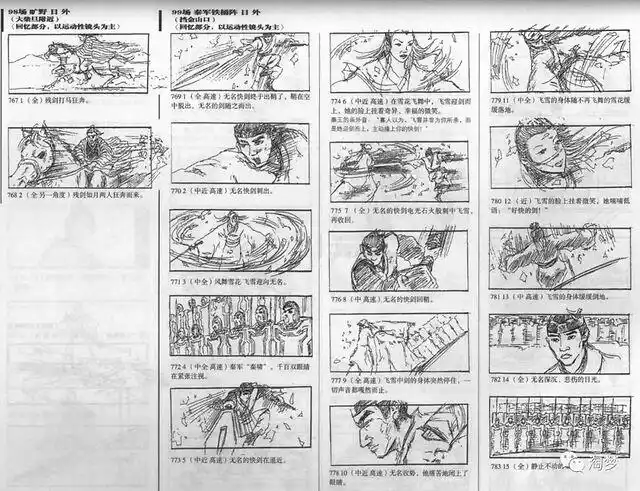 张艺谋《英雄》分镜完整版