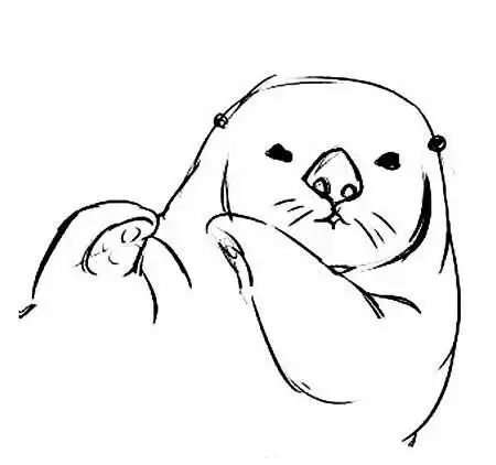 海獭简笔画
