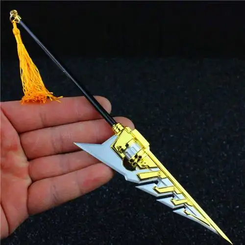 王者兵器荣耀手游周边韩信街头霸王李白长曹合金模型武器玩具 22cm