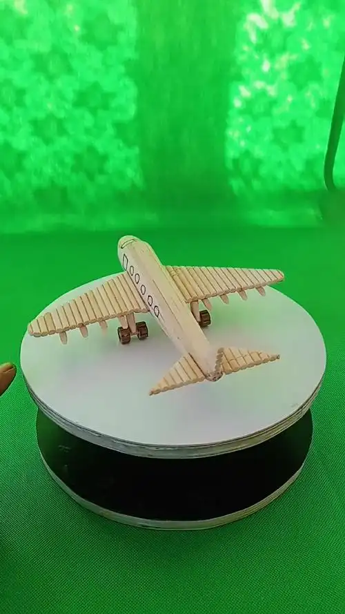 手工制作#飞机模型摆件一次性筷子制作喜欢关注-度小视