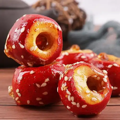 老街街口冻干冰糖葫芦120gx4老北京特产空心山楂球果山楂类制品