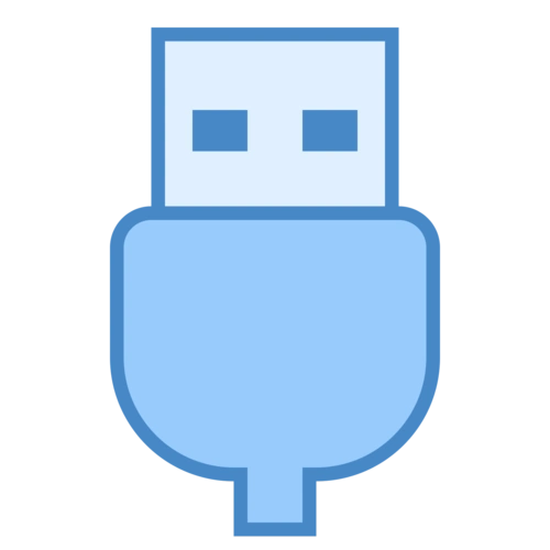 usb 2.0 蓝色图标 (png,矢量)