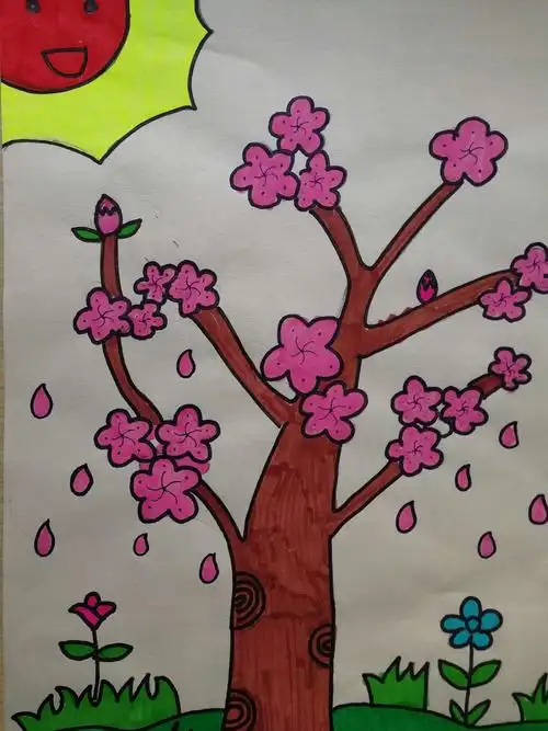 杏花村小学举行2019年艺术活动之现场绘杏花比赛 - 美篇