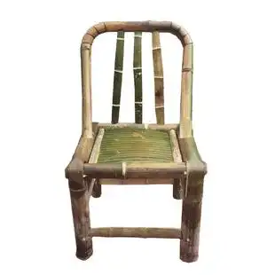 竹椅子靠背椅手工老式竹编藤椅子家用阳台小竹凳竹子椅编织矮凳子