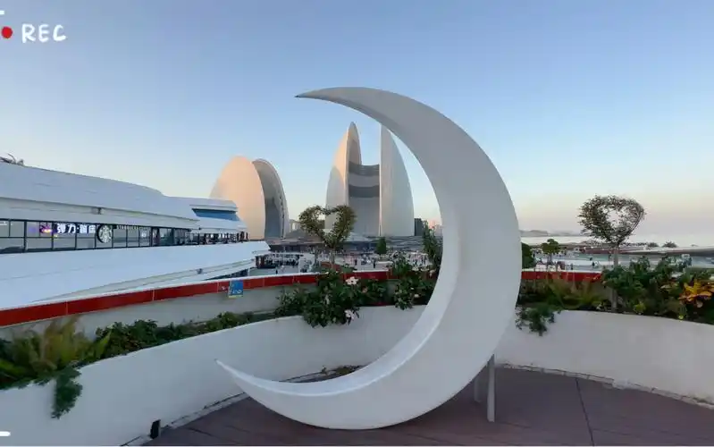 【wendy fu】这个观景台景色真不错～特别的角度看珠海日月贝