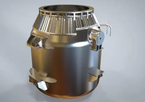 120吨转炉炉壳钢结构3d模型三维图纸