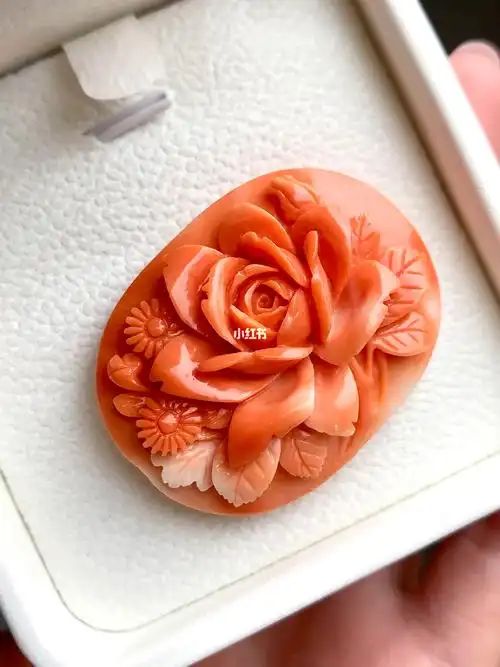 莫莫雕刻玫瑰花红珊瑚雕刻王者品种