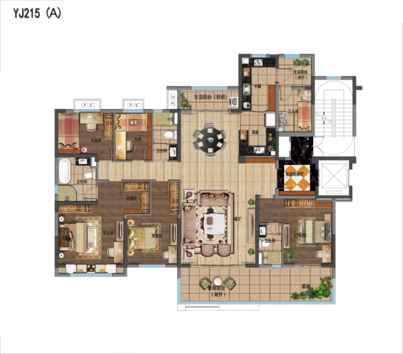 碧桂园金杉·翡翠公馆户型图