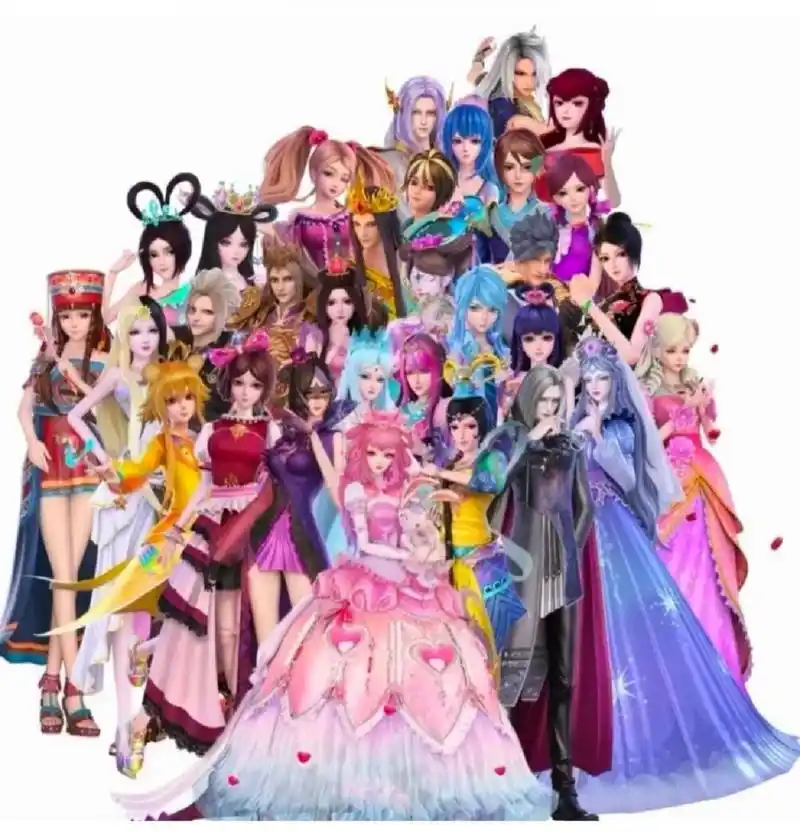 叶罗丽全员图片,礼貌拿图     可以帮别人做叶罗丽头像