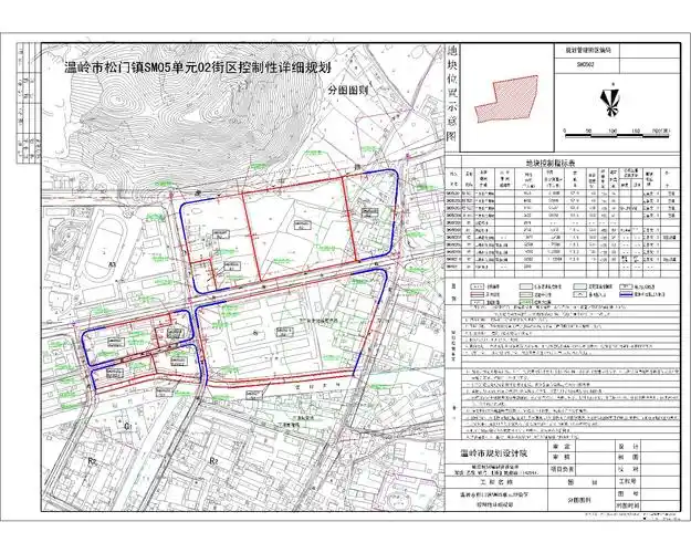 温岭市松门镇sm05单元02街区控制性详细规划批后公布