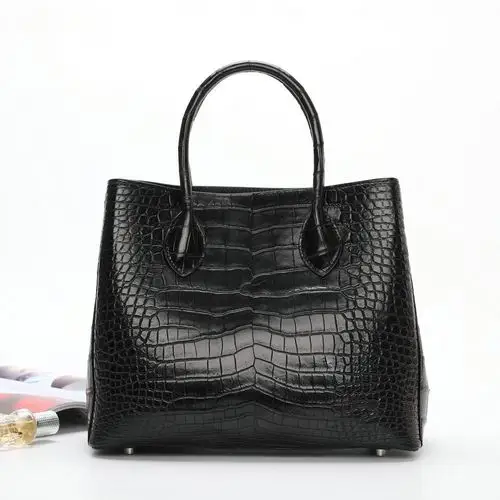 暹罗鳄鱼皮女包真皮包包大容量女包鳄鱼肚皮手提包时尚潮流包包女