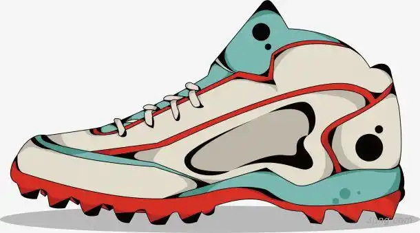 矢量手绘运动装备球鞋png素材透明免抠图片-卡通手绘